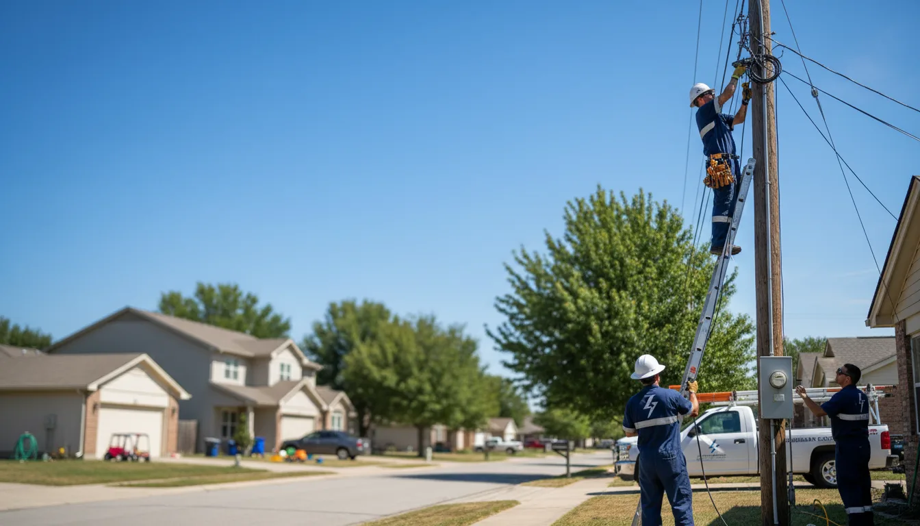 Residential electrician providing installation services in Harmony, IN